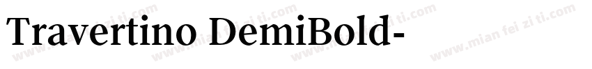 Travertino DemiBold字体转换